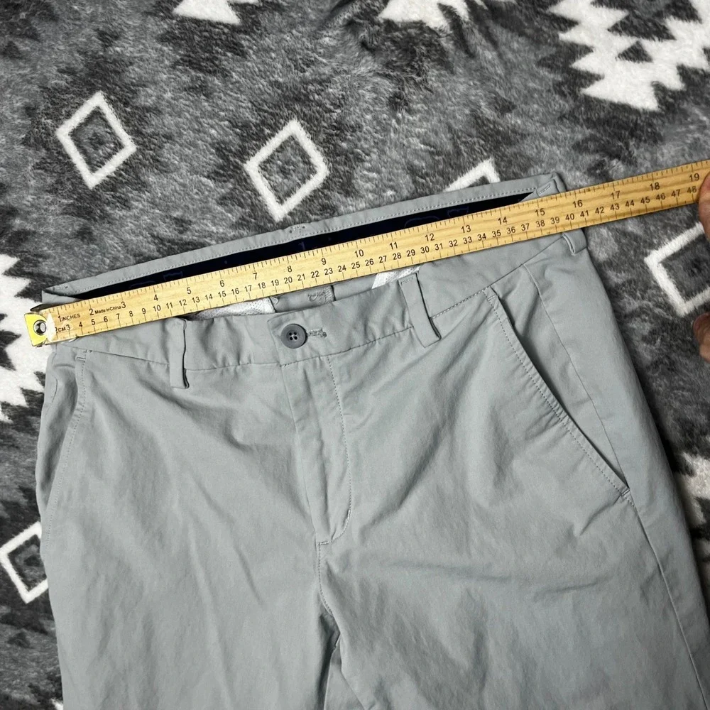 Vineyard Vines Performance Breaker Pants Gray Men 32x30 Chino Stretch Technical